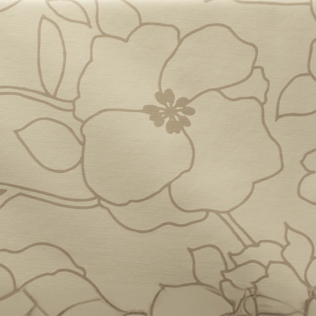 Elegant Blomst – Voksdug i beige, mønster