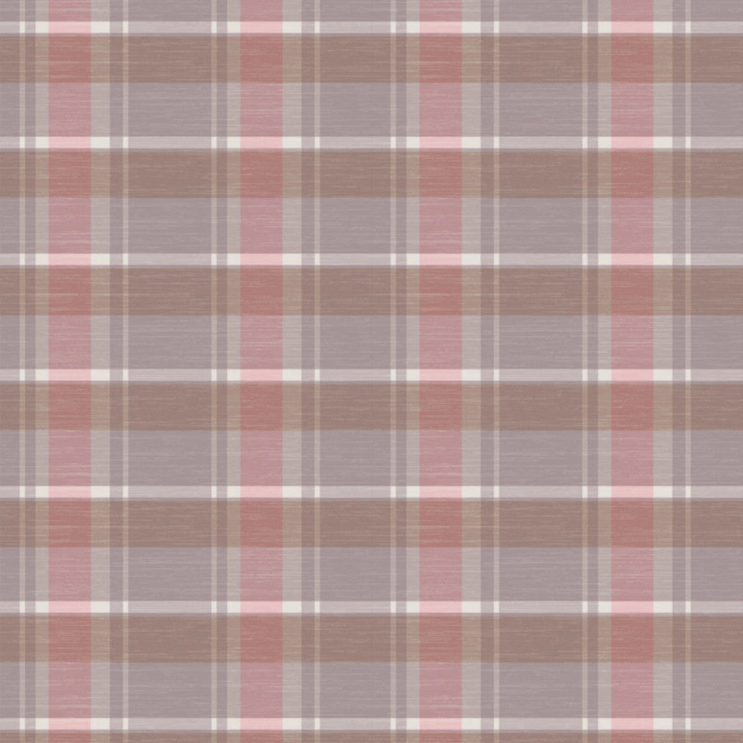 Voksdug med skotske tern – Rosa Taupe