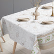 Blomsterbånd – Creme voksdug med blomsterbort, bordende