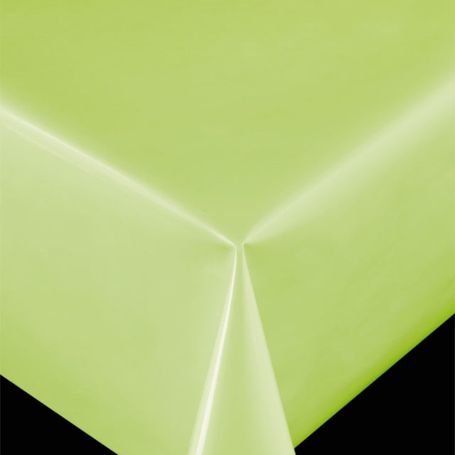 Ensfarvet pvc fri voksdug – Uni Lime Grøn