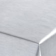 Ensfarvet Voksdug Metallic-look – Sølv