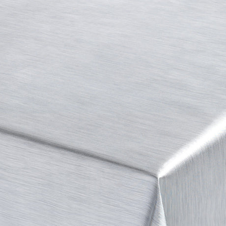 Ensfarvet Voksdug Metallic-look – Sølv