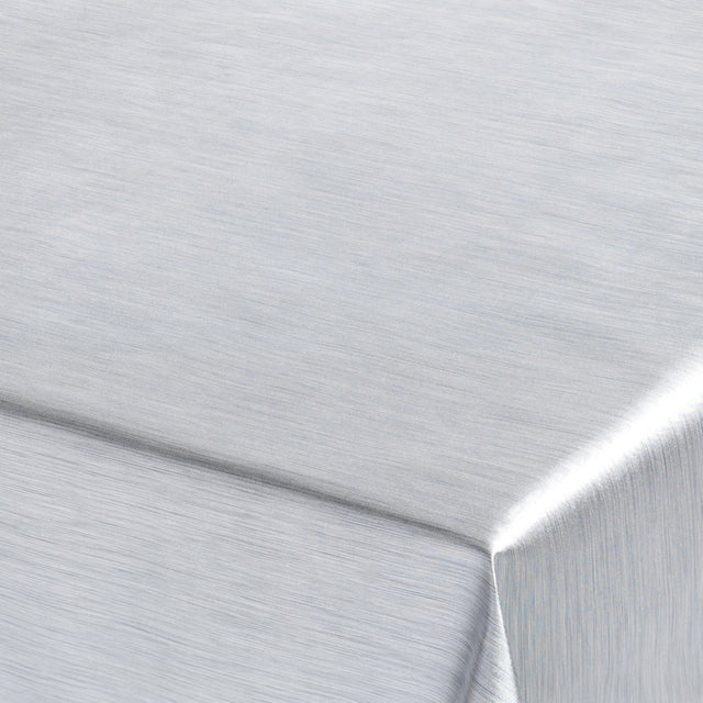 Ensfarvet Voksdug Metallic-look – Sølv