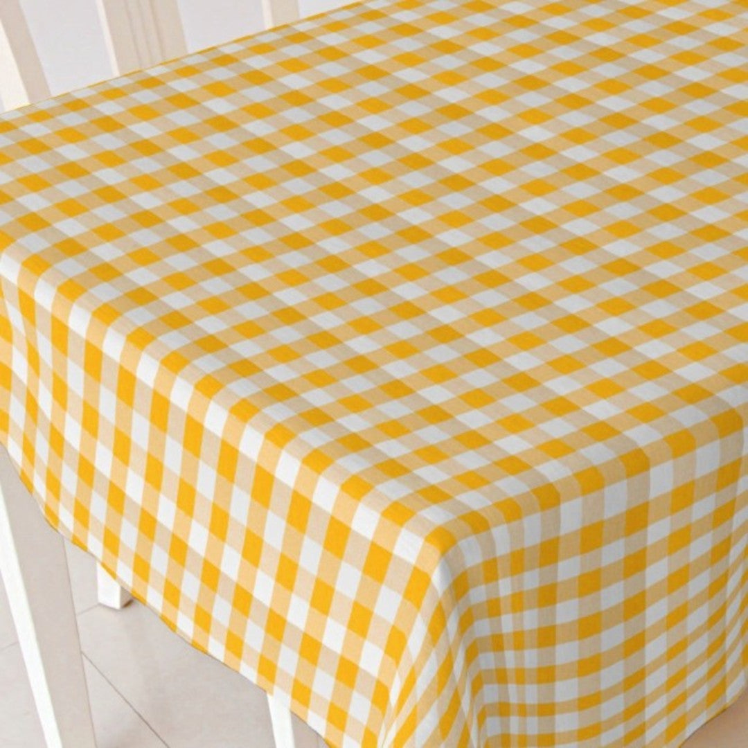Klassisk gulternet voksdug – 140 cm bred