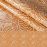 Mathilda lys brun/beige - Voksdug med stregblade, motiv