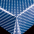 PVC fri voksdug – Polka Blue