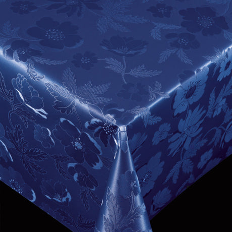 PVC fri voksdug, præget mønster – Dark Blue