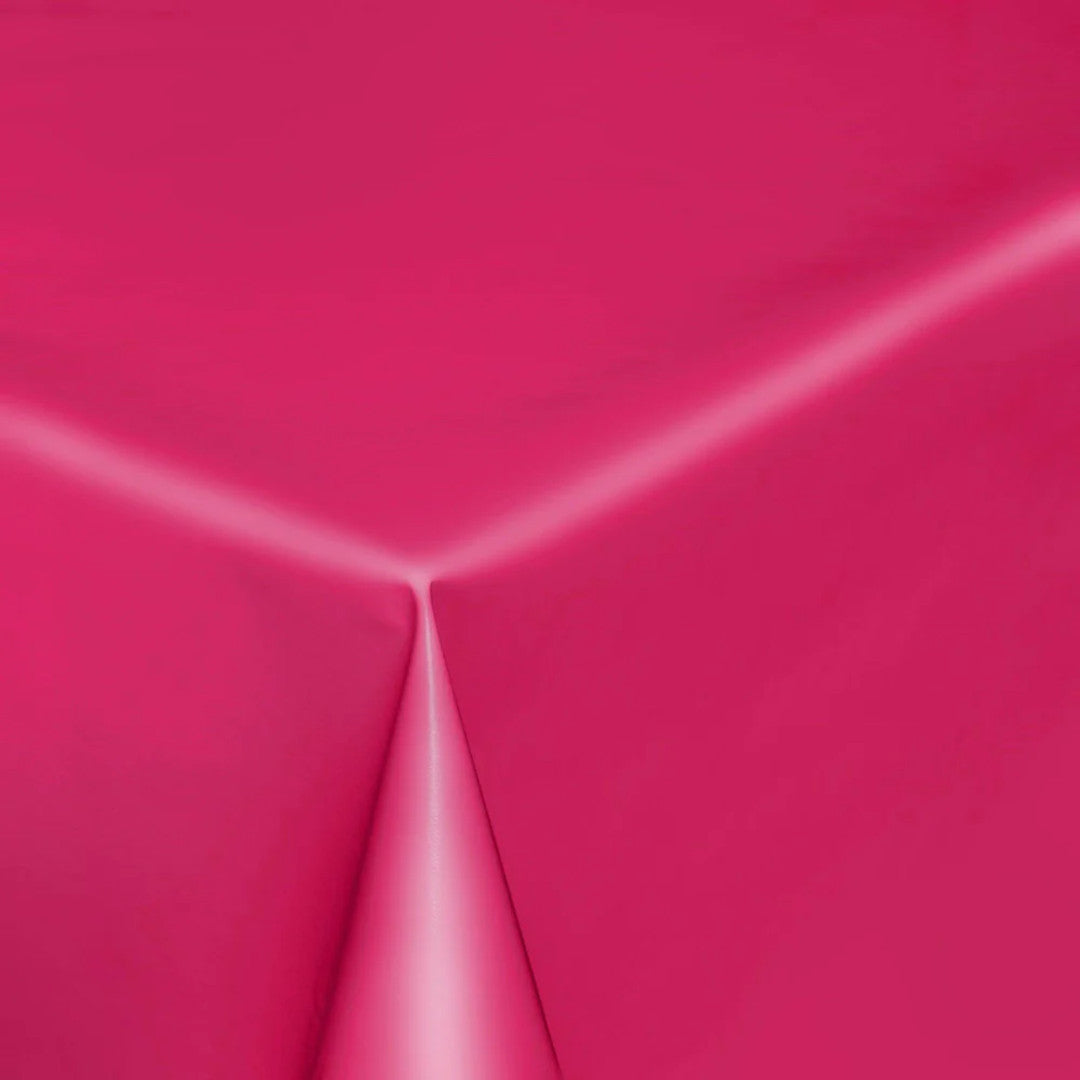 Uni Color - Ensfarvet halvblank voksdug, 140 cm bred - Fuchsia
