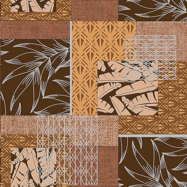 Voksdug med blomster mix – Brune og varme farver