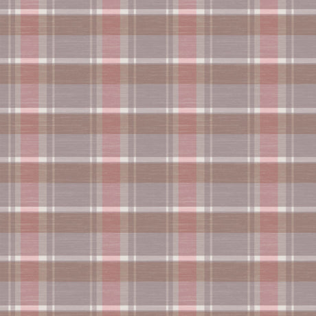 Voksdug med skotske tern – Rosa Taupe