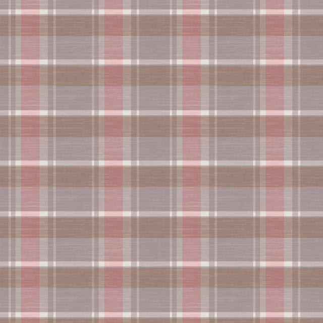 Voksdug med skotske tern – Rosa Taupe