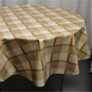 Rund Voksdug Firkantede Tern Brun_1