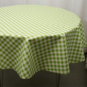 Rund Voksdug Diagonal Tern Tekstillook grøn