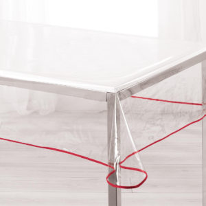 Gennemsigtig voksdug 240 rød