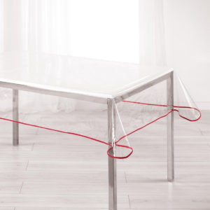 Gennemsigtig voksdug 240 rød_1