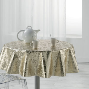 Luny Gold Rund Voksdug Ø160_1