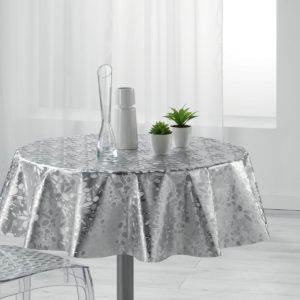 Luny Grey Rund voksdug Ø160_1