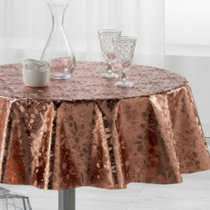 Luny Pink Rund Voksdug Ø160