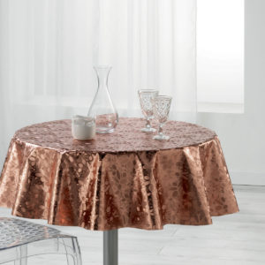 Luny Pink Rund Voksdug Ø160_1