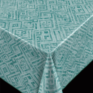 Labyrinth Petrol Pvc fri Voksdug