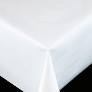 Ensfarvet Glat Pvc Fri Voksdug Hvid