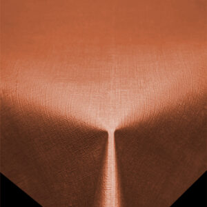 Linen okker pvc fri ensfarvet voksdug