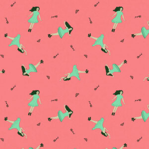 Lola Voksdug Dancing Queen Tangerine