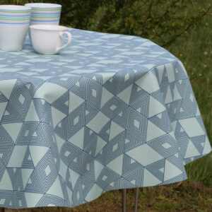 Rund Tekstildug Bruxelles blå