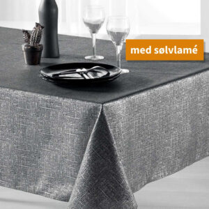 Palacio Antracit Sølv Firkantet dug_1