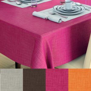 Ensfarvet voksdug med flot sølvstruktur 140 cm bred