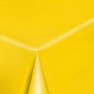 Gul ensfarvet voksdug 140 cm bred