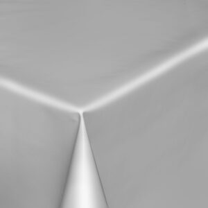 Grå ensfarvet voksdug 140 cm bred