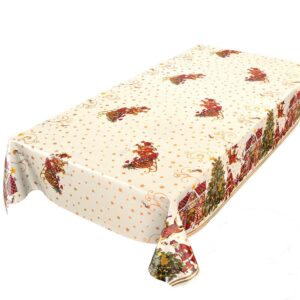 Julevoksdug beige med julekaner