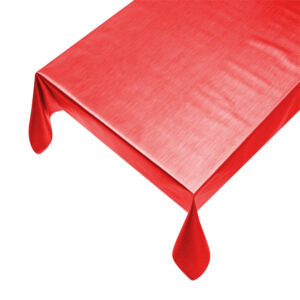 metallic plain red julevoksdug