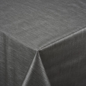 Ensfarvet Voksdug Hør-look - Linette Antracita