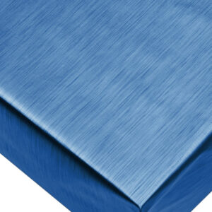 Ensfarvet Voksdug Metallic-look - Blå