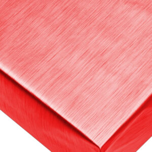 Ensfarvet Voksdug Metallic-look - Rød