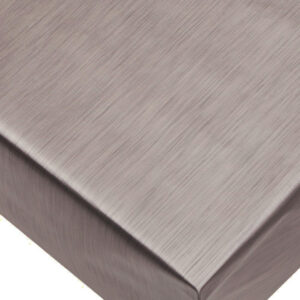 Ensfarvet Voksdug Metallic-look - Tin