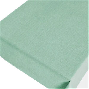 Ensfarvet voksdug mint grøn præget hørlook_2