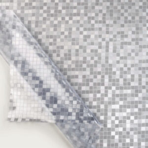 Gennemsigtig voksdug med tryk - Praeget tern