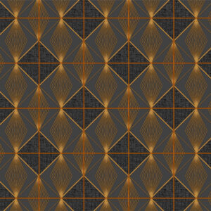 Voksdug med grafisk guld motiv