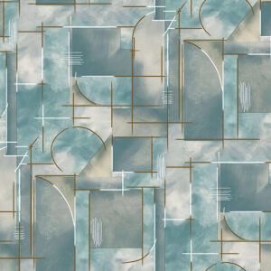 Abstrakt voksdug med maleri-motiv