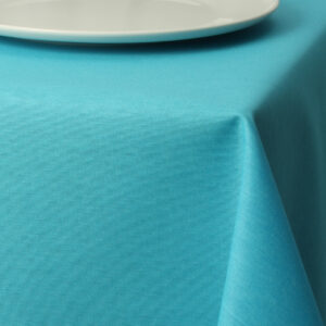 Basic Ensfarvet tekstilvoksdug - Turkis