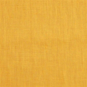 Ensfarvet tekstilvoksdug i 100% hør - Gul