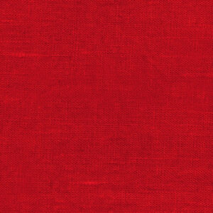 Ensfarvet tekstilvoksdug i 100% hør - Rød