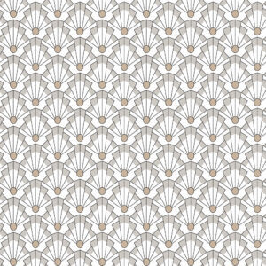 La Moebius - Voksdug med grafisk mønster