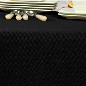 Morissot 180 cm bred Ensfarvet Tekstilvoksdug - Sort