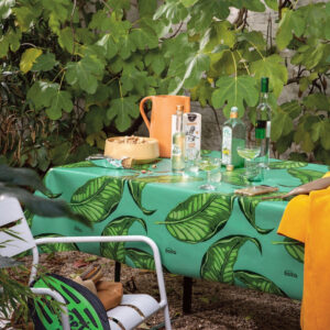 Store blade i grønne farver, Lola Voksdug