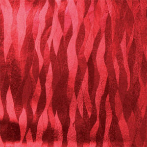 Voksdug Metallic med røde bølger