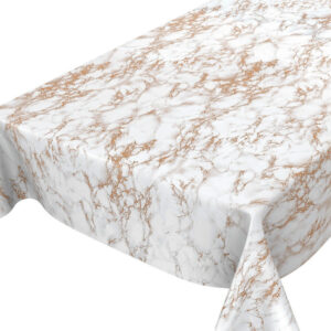 Voksdug med Marmor-look - Guldmotiv